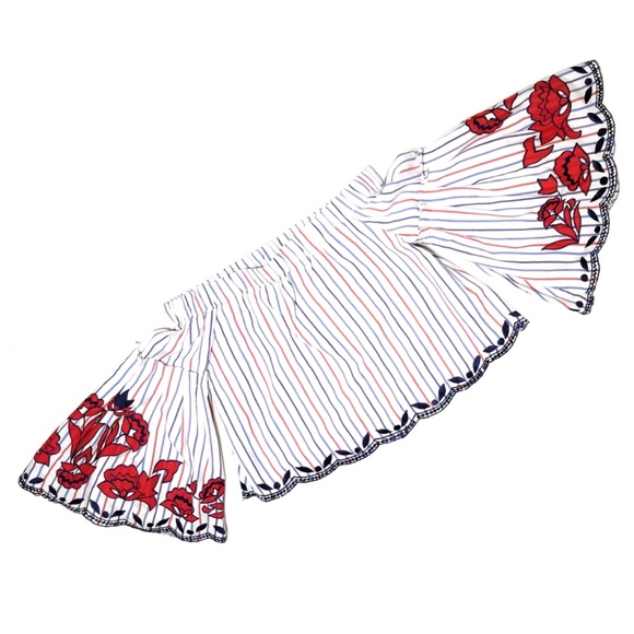 NWT Parker Embroidered Off The Shoulder Dane Top - Picture 3 of 7